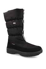 Black platform zip-up winter boots Forester 4202984 photo №1