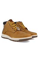 Warm membrane shoes made of nubuck in a sporty style Forester 4202985 photo №2
