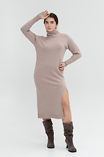 Dark beige knitted dress Sewel 4038987 photo №1