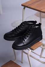 Winter leather high men's sneakers  4205989 photo №1