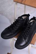 Winter leather high men's sneakers  4205989 photo №2
