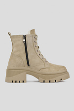Halbbeige Wildlederstiefel 4205991 Foto №2