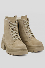 Halbbeige Wildlederstiefel 4205991 Foto №3