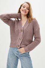 Short knitted jacket with buttons  4037992 photo №1