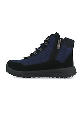 Теплые мембранные ботинки синего цвета в спортивном стиле Forester 4202992 фото №3