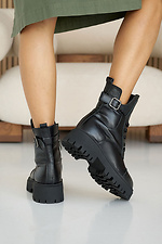 Women's leather winter boots black  8019992 photo №8