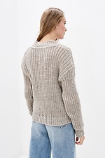 Short knitted jacket with buttons  4037994 photo №2