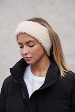 Жіноча Пов´язка На Голову Тедді Dream Beige Without 8055997 фото №2