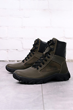 Khaki high tactical boots with a Gore-tex membrane  4205998 photo №2