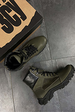 Khaki high tactical boots with a Gore-tex membrane  4205998 photo №6