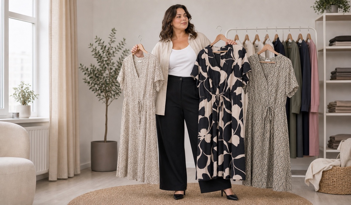 Порівняння різних принтів у сукнях Plus Size