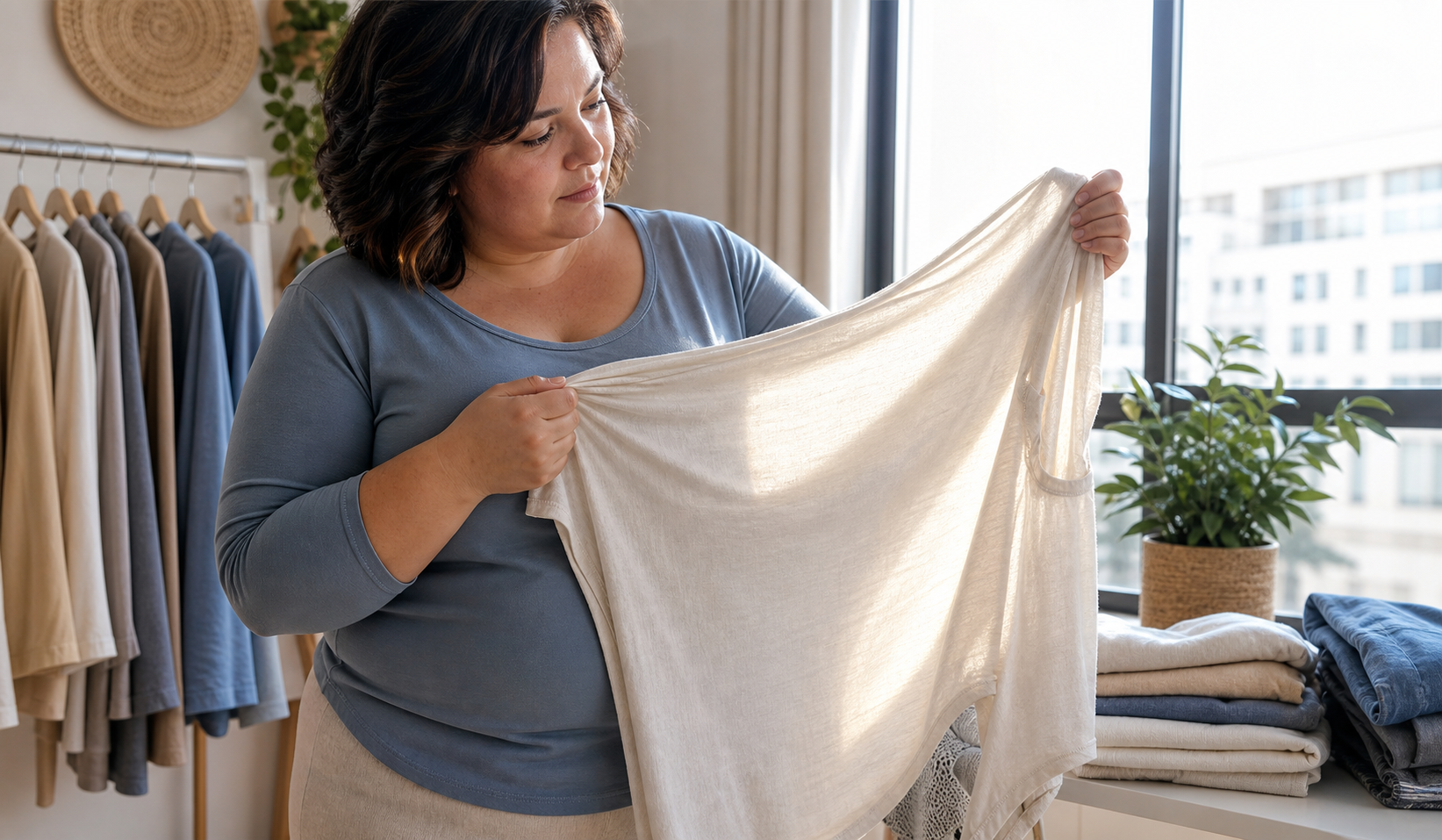 Prüfung der Dichte und Transparenz von Plus-Size-Stoffen
