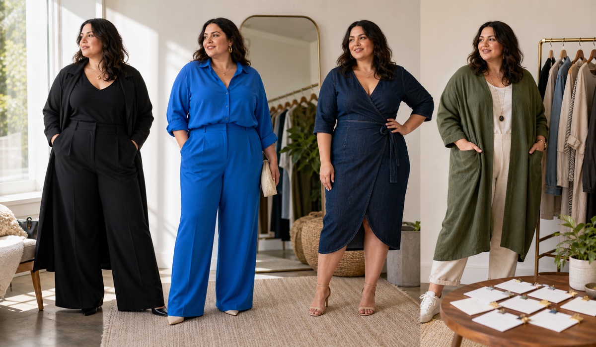 Plus Size capsule wardrobe for the office and weekends