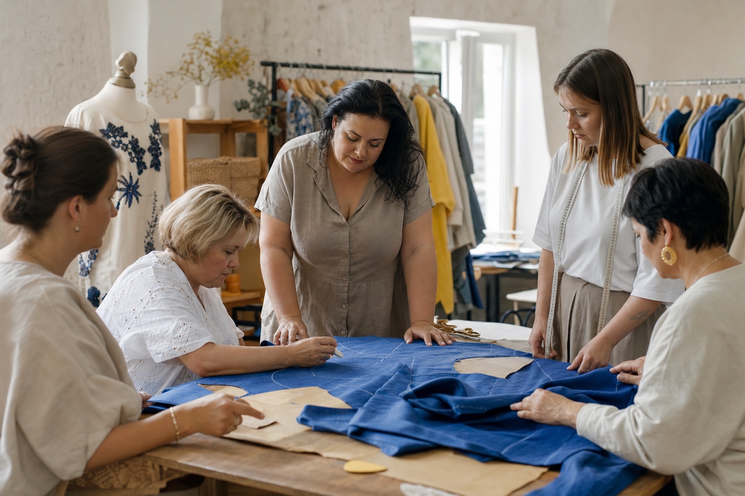 Produktion von Plus-Size-Kleidung durch eine ukrainische Marke