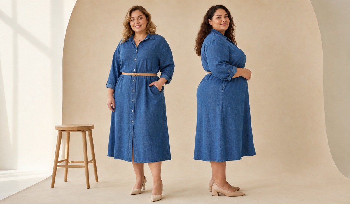 Одна сукня GARNE на жінках різних розмірів Plus Size