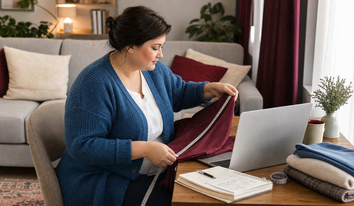 Онлайн-выбор женской одежды Plus Size по точным замерам