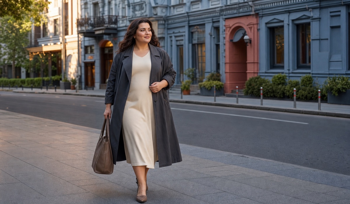 Urban Plus Size Look in Ukrainian Clothing with a Quality Fit