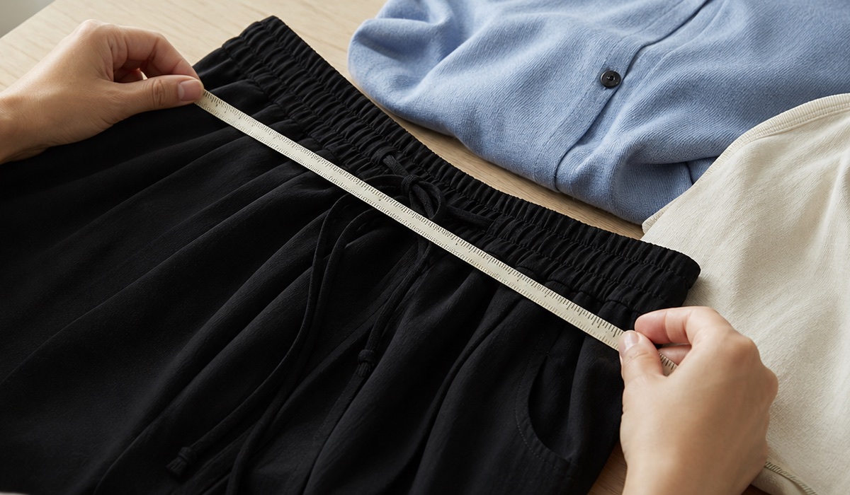 Tape measure and Plus Size women’s clothing fabric for choosing a size