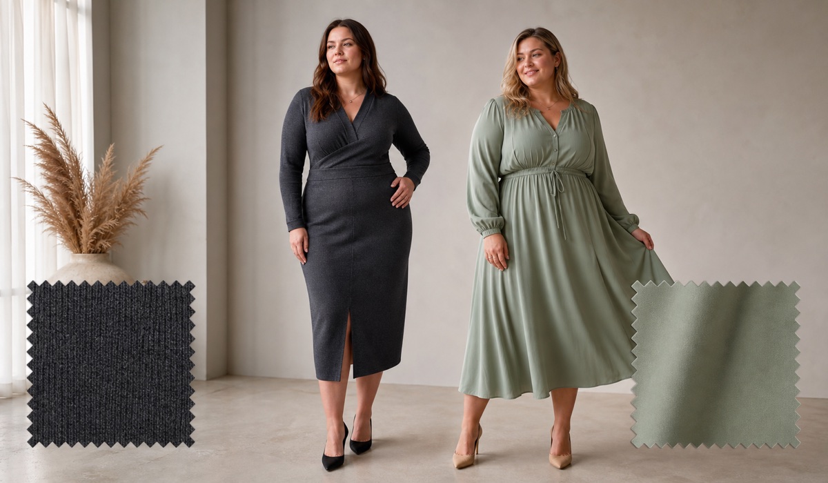 Structured Plus Size outfit in suit fabric