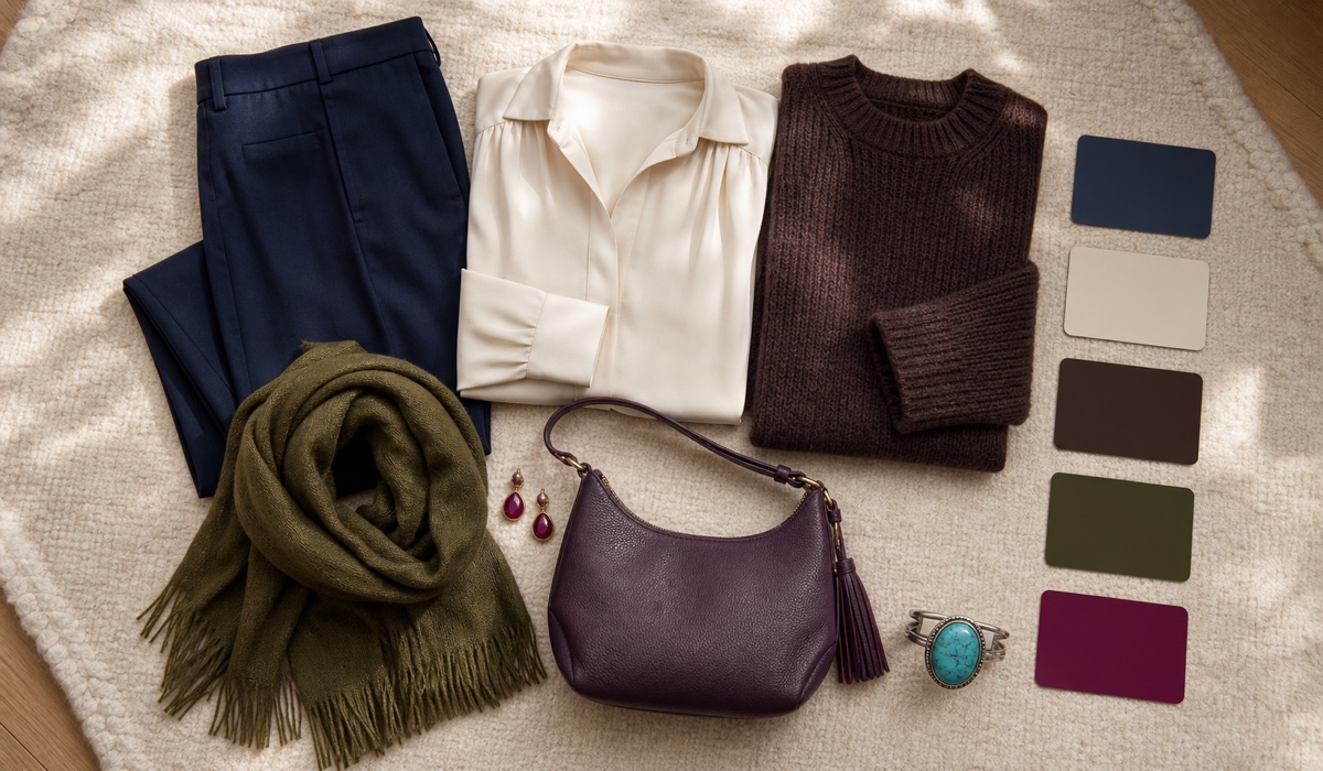 Autumn-winter 2026/2027 colour palette for a Plus Size capsule