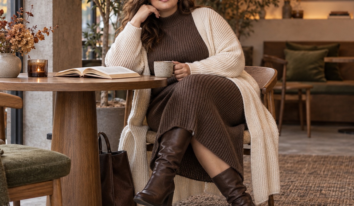 Plus-Size-Outfits: knitwear outfit